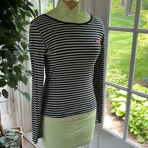 LEVI’S Black & Gray Striped Top